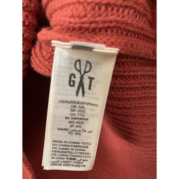 Goodthreads Sweater Womens XXL Clay Red Relaxed Stretch Pullover - Picture 4 of 7